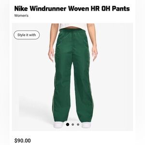 NWT Nike Women’s High Rise Windrunner Pants XL
